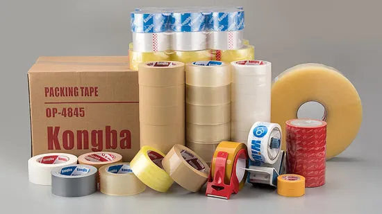 China BOPP Adhesive Packing Tape Coated with Acrylic & Hotmelt & Natural Rubber & Solvent Glue 