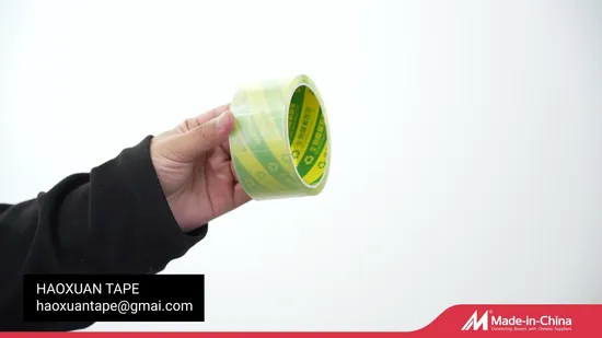 Waterproof Clear BOPP Packing Self Adhesive Tape Jumbo Roll Making Factory 